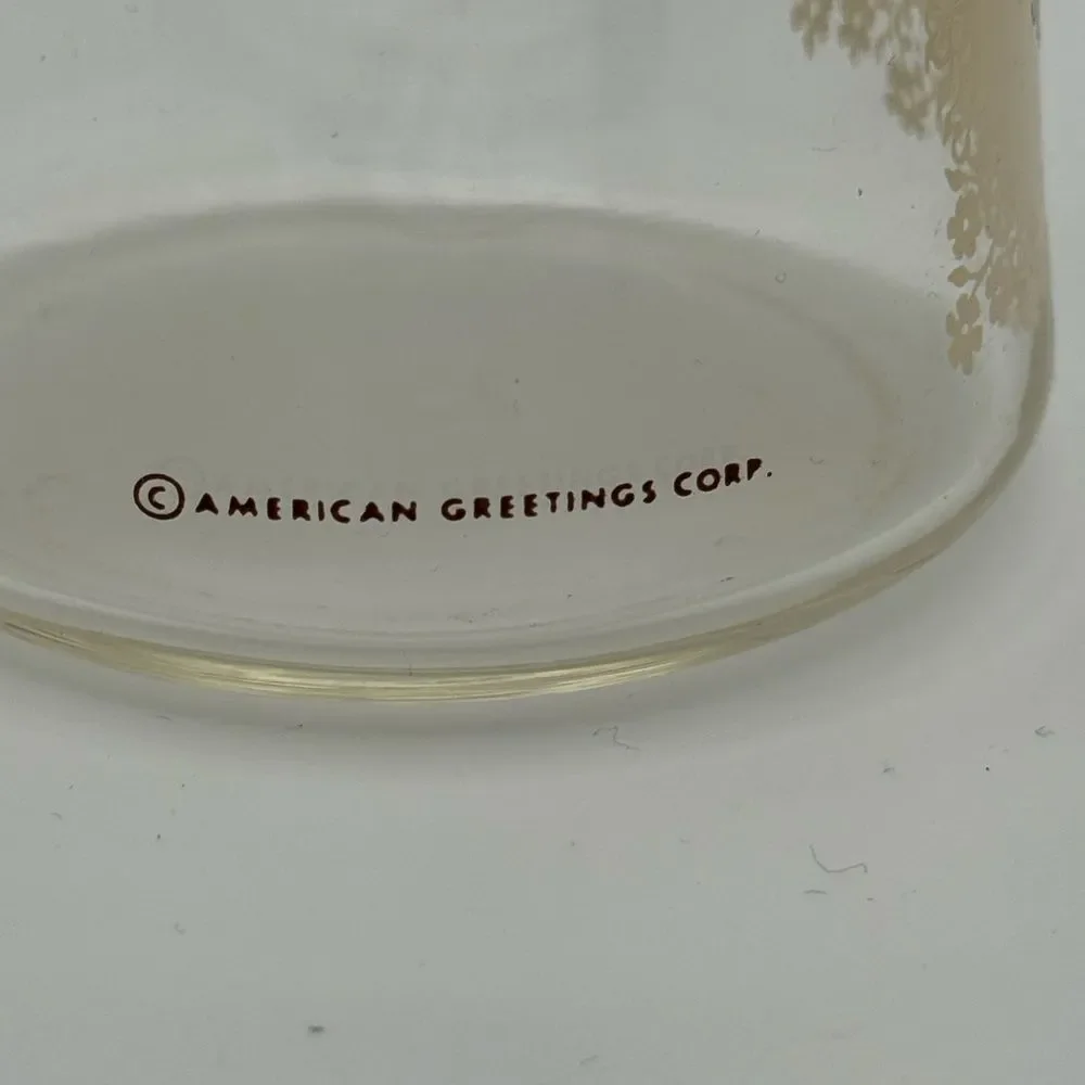 American Greetings elegant glass